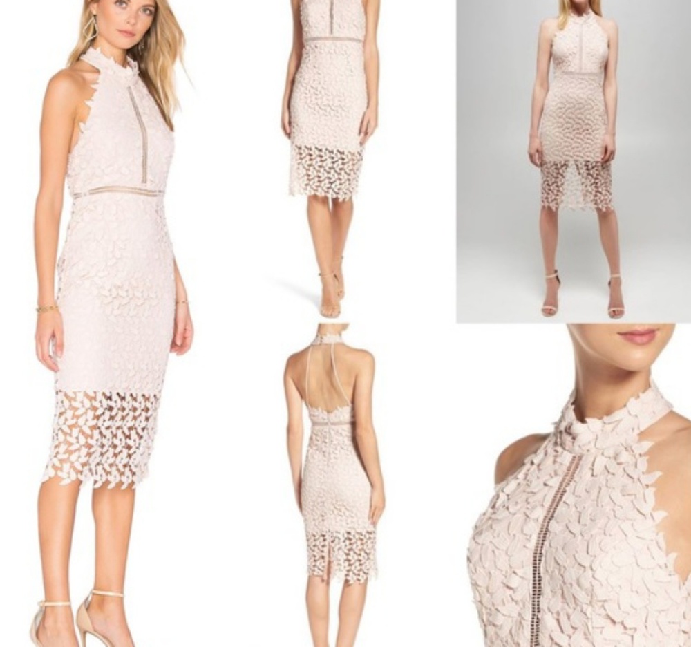 Gemma lace halter dress